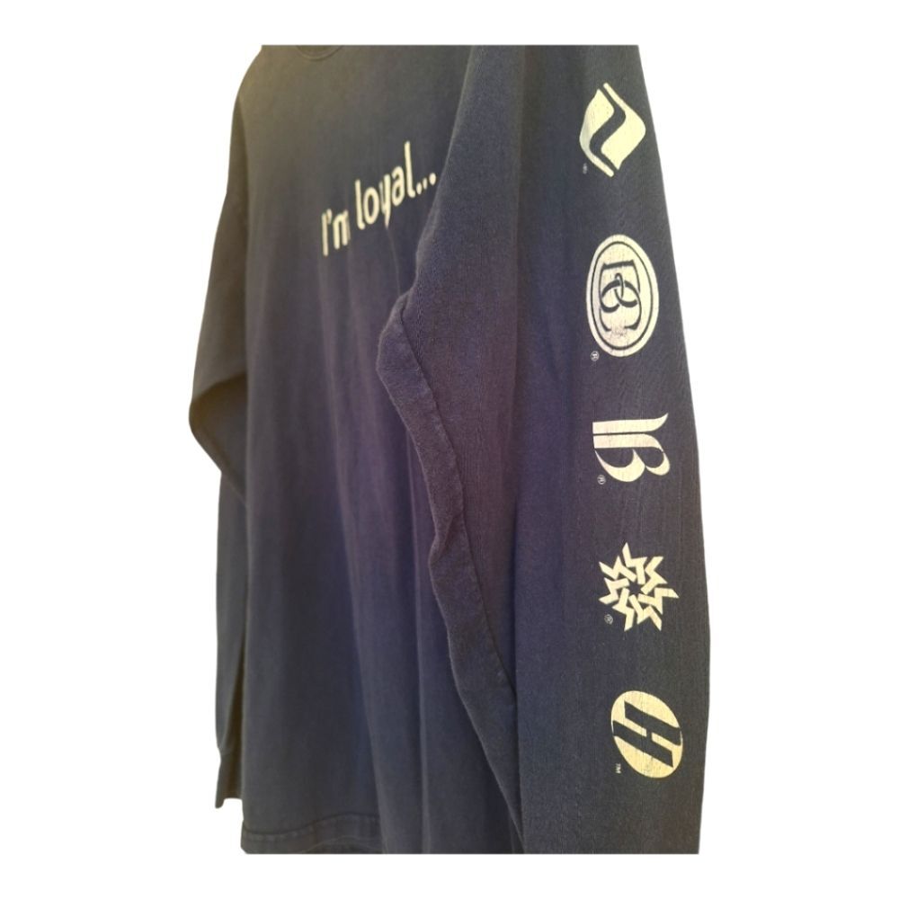 Vail Resorts Long Sleeve T-Shirt Ultra Cotton Navy Blue sz L Gildan Activewear